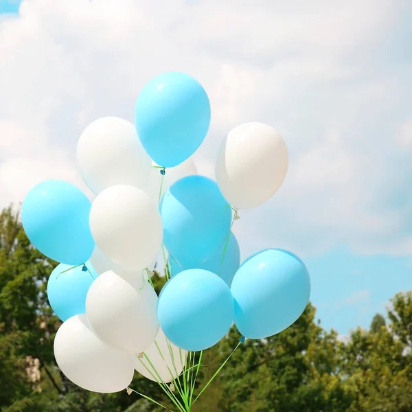 Bunch of air balloons — Stock Photo, Image