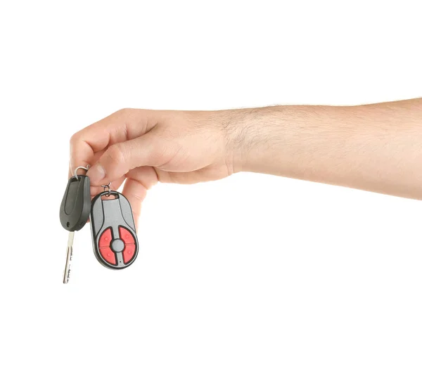 Male hand with car key — Stock Photo, Image