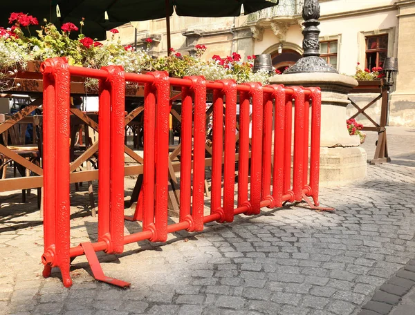 Lugares de estacionamento vazios para bicicletas — Fotografia de Stock