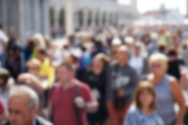 crowd of people in street