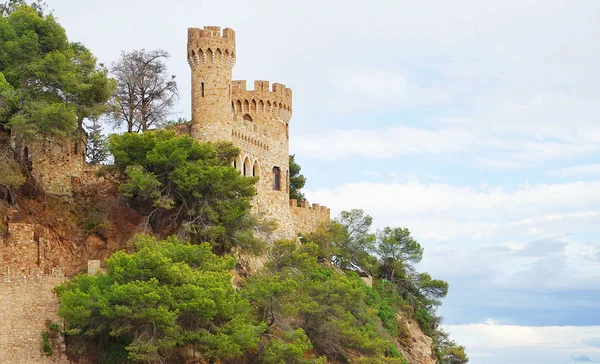 Cliff üzerinde antik kale — Stok fotoğraf