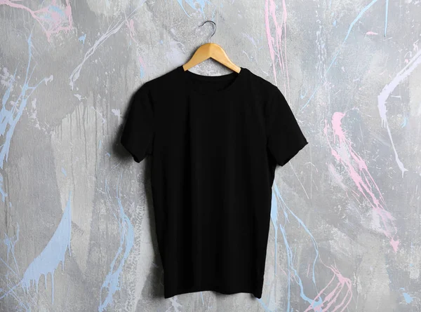 Blank black t-shirt — Stock Photo, Image