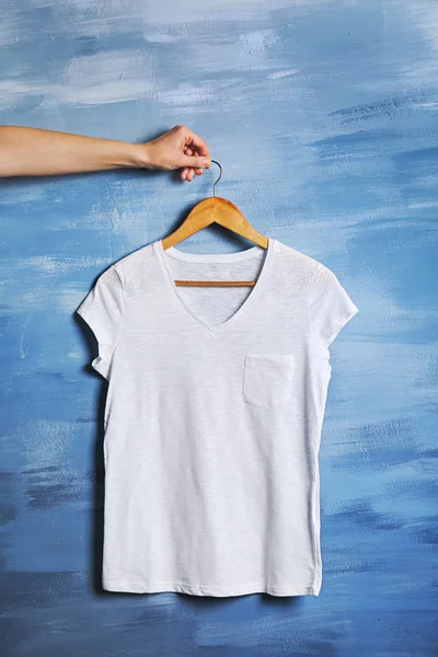 Blank white t-shirt — Stock Photo, Image