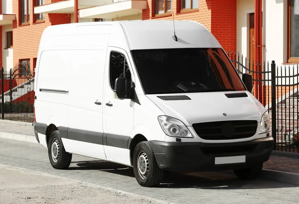 Van parked on street — Stock Photo, Image