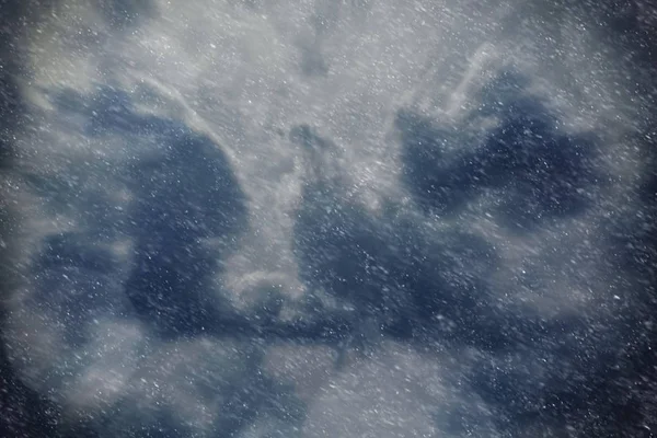 Темное Небо Облаками Снежной Бури — стоковое фото