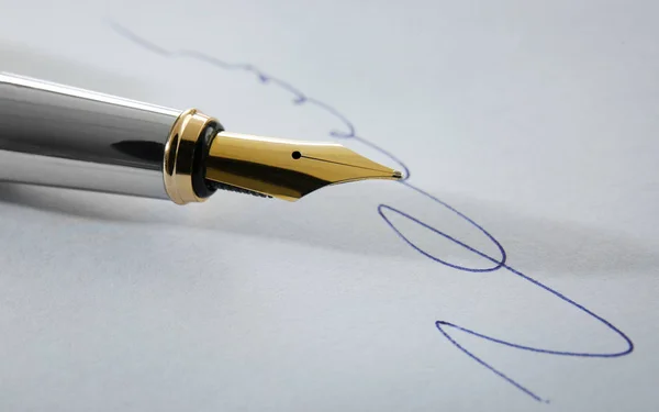 Notary public signature — Stock Photo, Image