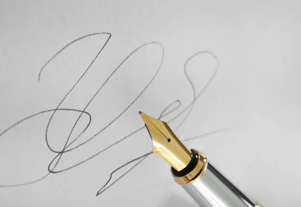Podpis notariusza — Zdjęcie stockowe