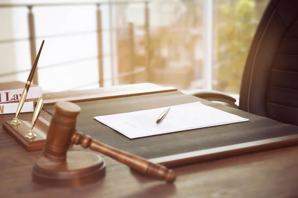 Empty notary workplace — Stock Photo, Image