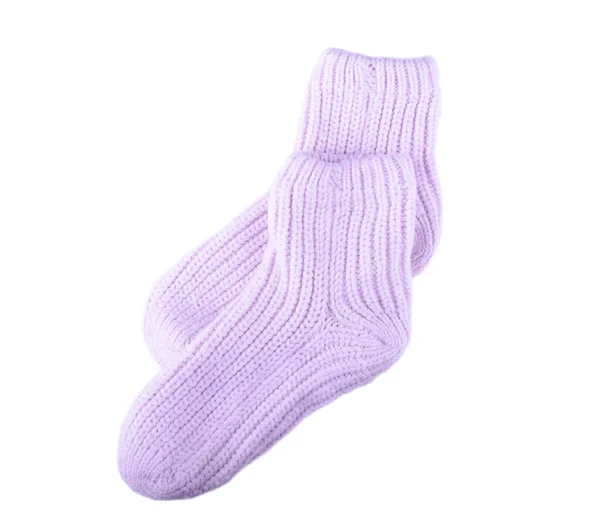 Teplé ponožky fialové — Stock fotografie