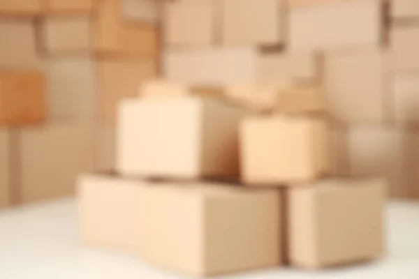 Новые картонные коробки — стоковое фото