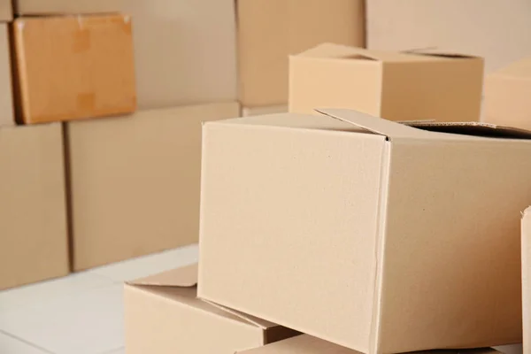 Cajas de cartón, primer plano — Foto de Stock