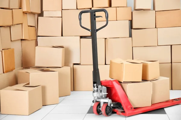 Manual pallet truck — Stock Photo, Image