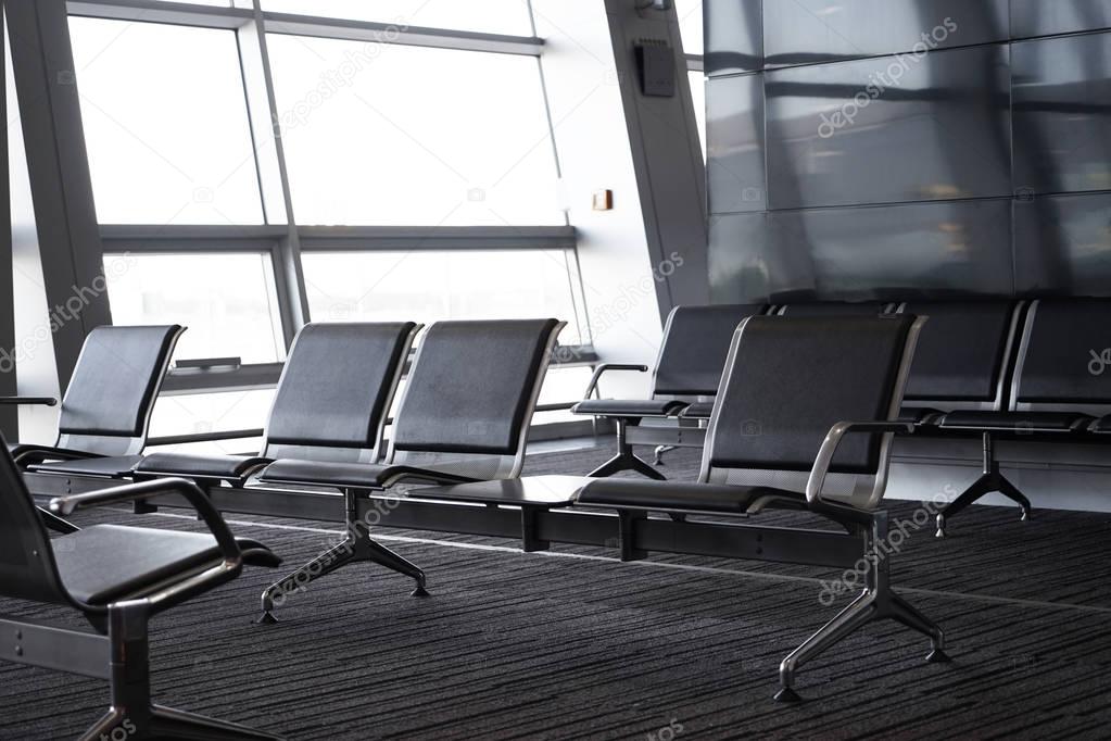 Empty seats in airport