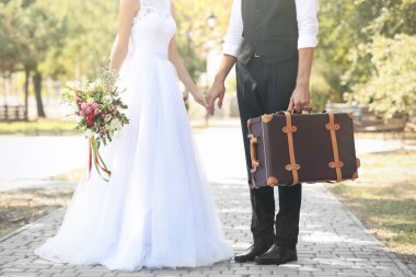 Damat ve gelin vintage çanta