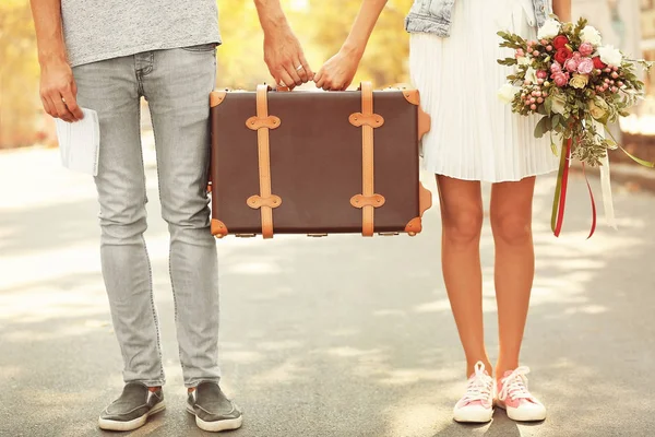 Just married couple — Stock Photo, Image