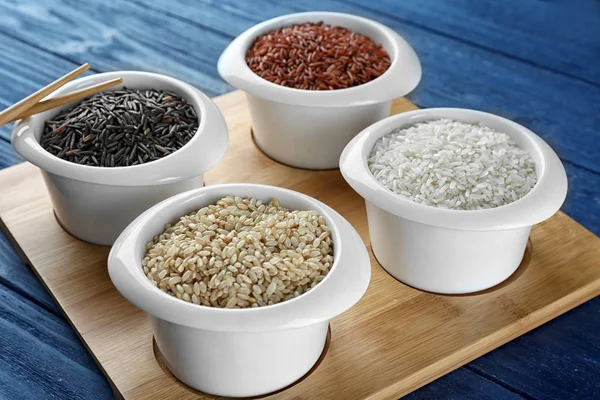 Diferite tipuri de orez — Fotografie, imagine de stoc