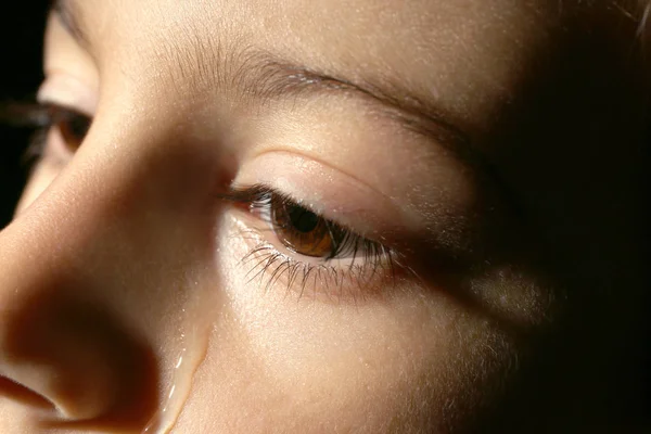 Little Crying Boy Close View — Stock Photo, Image
