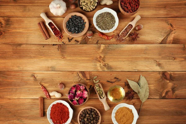 Assortment of Aromatic spices — Stock Photo, Image