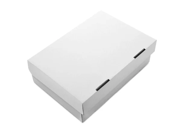 Caja de cartón blanco — Foto de Stock