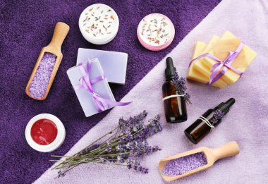 lavanta ile Spa kompozisyon