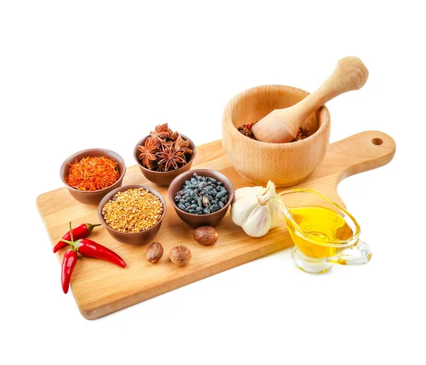 Composition with different spices — Stock Photo, Image