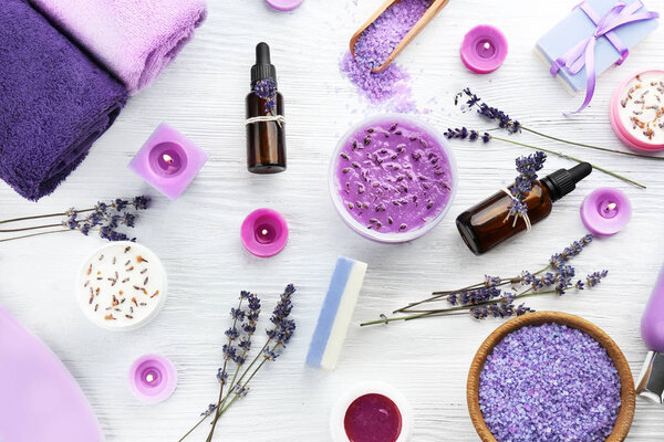 Spa composition with lavender