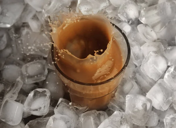 Glass of cold coffee — Stock Photo, Image