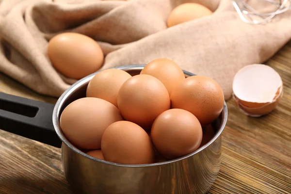 Raw chicken eggs — Stock Photo, Image