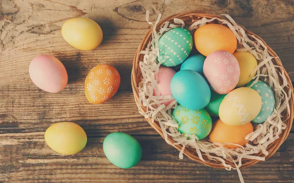 Rengarenk Paskalya yumurtaları — Stok fotoğraf