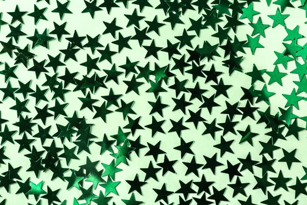 Brillante confeti en forma de estrellas — Foto de Stock