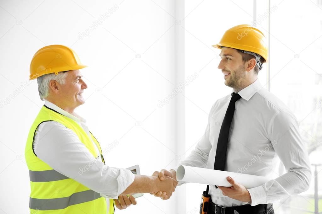 Handsome engineer and worker 