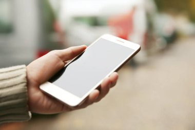 Akıllı telefon kullanan adam.