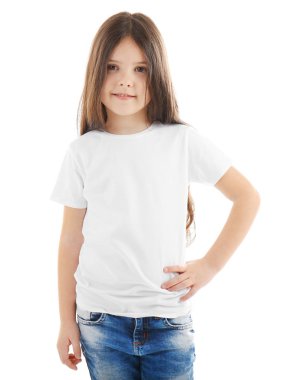 Boş t-shirt, küçük kız