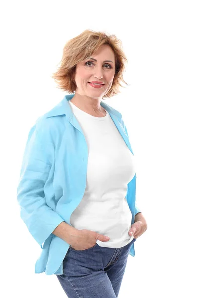 Beautiful middle-aged woman — Stock Photo, Image