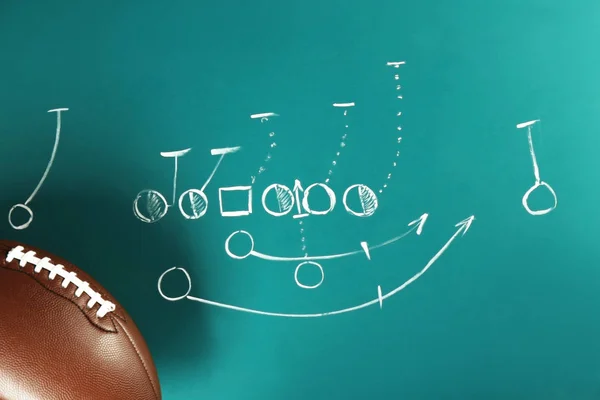 Scheme of American football game — Stock Photo, Image
