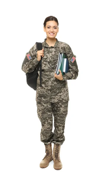 Ganska kvinnliga cadet — Stockfoto