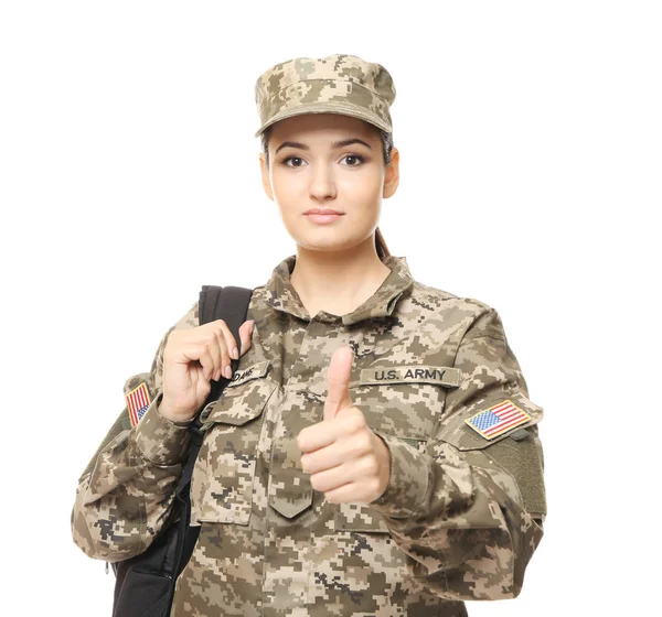 Vrij vrouwelijke cadet — Stockfoto