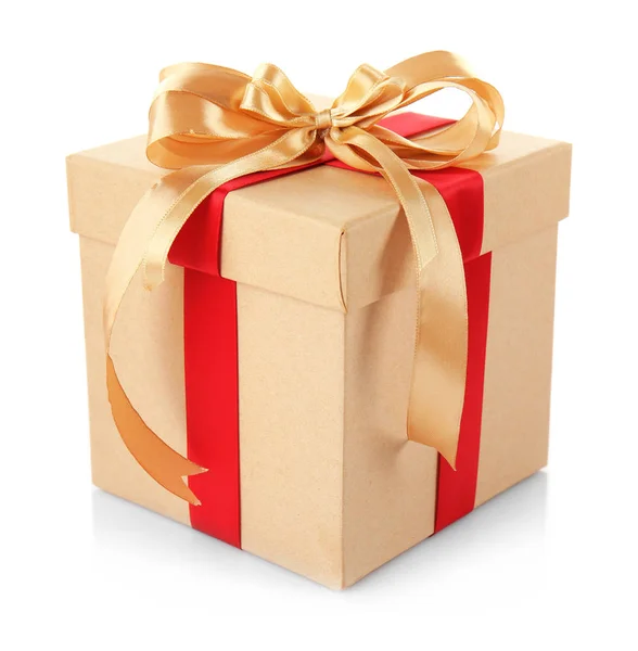 Gift box with bow — Stock Photo, Image