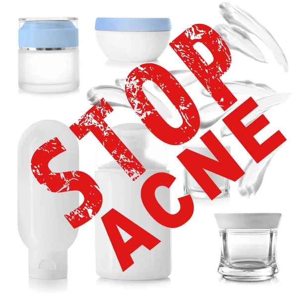 Text STOP ACNE — Stock Photo, Image