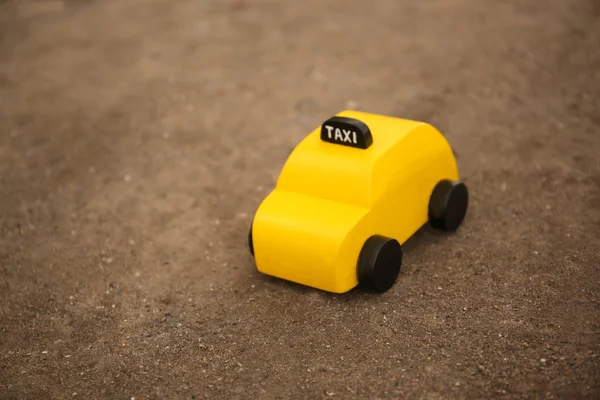 Yellow toy taxi — Stock Photo, Image