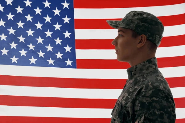 Katona Usa zászló — Stock Fotó