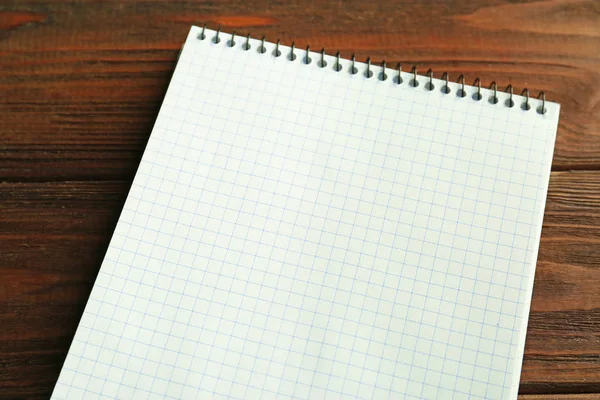 Opened notebook, closeup — Stock Photo, Image