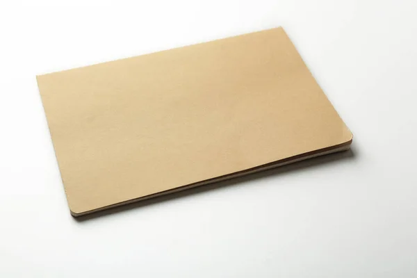 Cuaderno beige en blanco —  Fotos de Stock