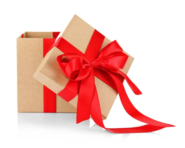 Caja de regalo con arco —  Fotos de Stock