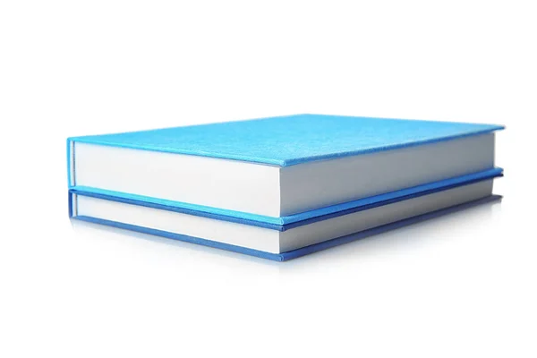 Wo nouveaux livres avec couvertures bleues — Photo