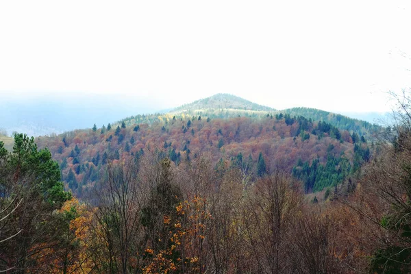 Pohled na podzimní hory — Stock fotografie