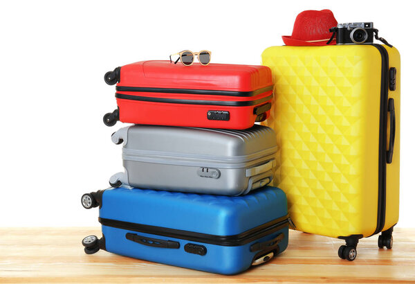 Colourful traveler cases