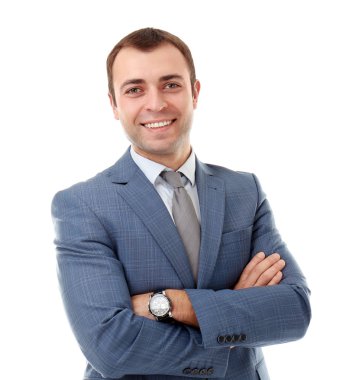 kendinden emin yakışıklı işadamı