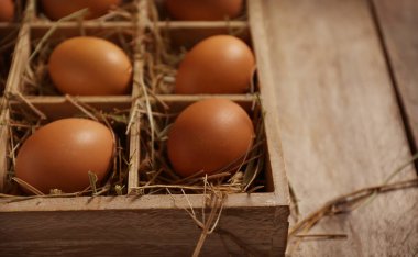 Kutusunda çiğ yumurta