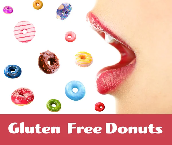 Gluten vrije donuts — Stockfoto